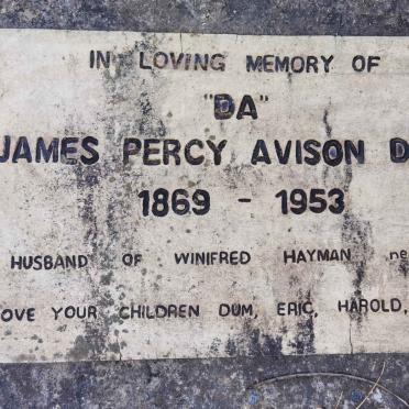 DAVIS James Percy Avison 1869-1953