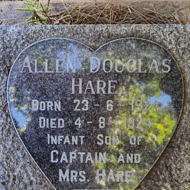 HARE Allen Douglas 1924-1924
