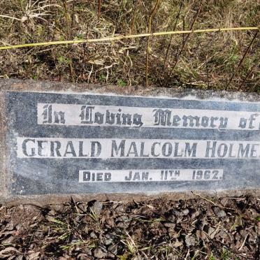 HOLMES Gerald Malcolm -1962