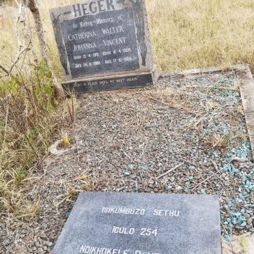 HEGER Walter Vincent  1909-1969 &amp; Catharina Johanna 1919-1980