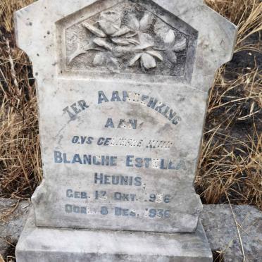 HEUNIS Blanche Estella 1936-1936