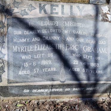 KELLY Eric Graham -1959 &amp; Myrtle Elizabeth -1969