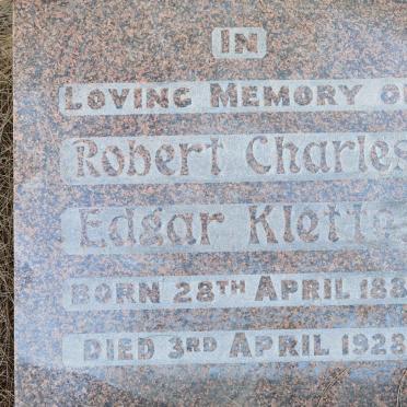 KLETTE Robert Charles Edgar 1881-1928