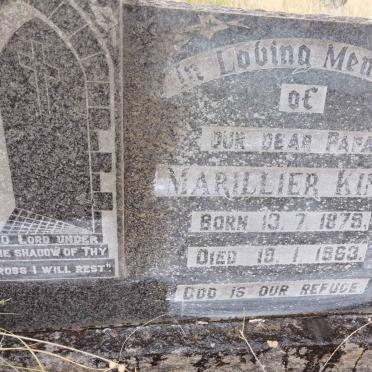 KING Marillier 1879-1963