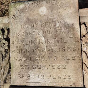 KROUTZ Hendrik 1858-1932