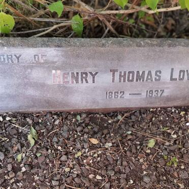 LOWRY Henry Thomas 1862-1937 &amp; Mary Theresa 1876-1972 
