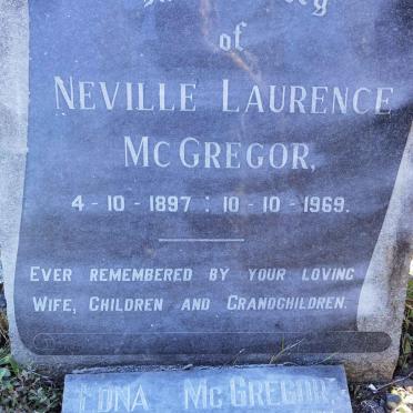 McGREGOR Neville Laurence 1897-1969 &amp; Edna 1901-1977