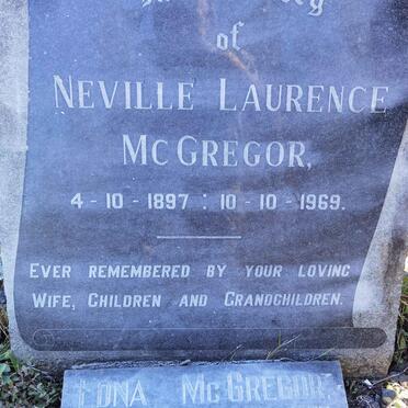 McGREGOR Neville Laurence 1897-1969 &amp; Edna 1901-1977
