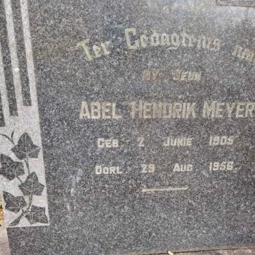 MEYER Abel Hendrik 1905-1956