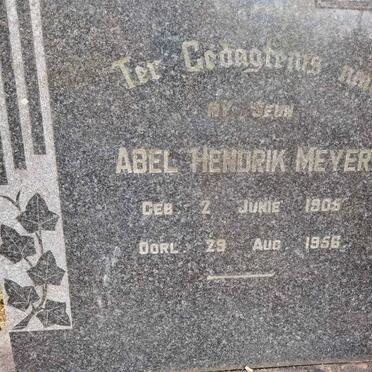 MEYER Abel Hendrik 1905-1956