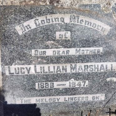 MARSHALL Lucy Lillian 1889-1947