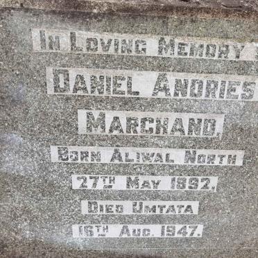 MARCHAND Daniel Andries 1892-1947