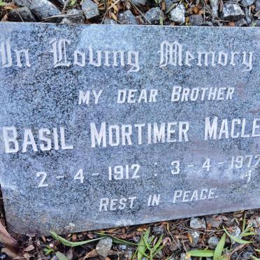 MACLEAR Basil Mortimer 1912-1972