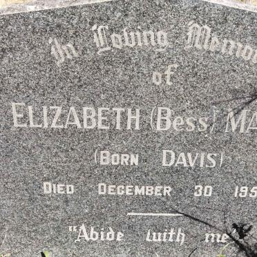 MARSH Elizabeth nee DAVIS -1959