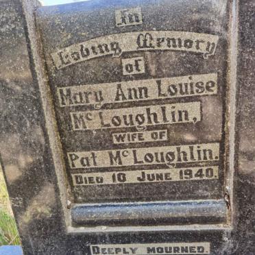 McLOUGHLIN Mary Ann Louise -1940