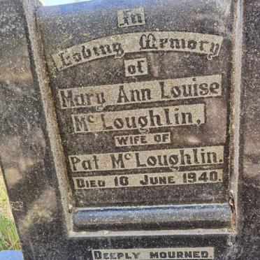 McLOUGHLIN Mary Ann Louise -1940