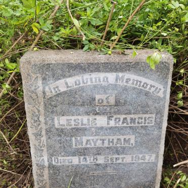 MAYTHAM Leslie Francis -1947