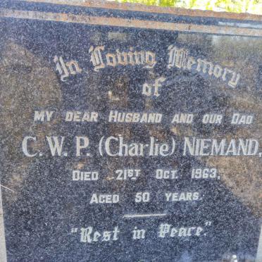 NIEMAND C.W.P. -1963