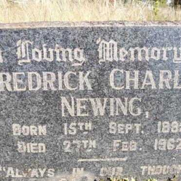 NEWING Fredrick Charles 1889-1962