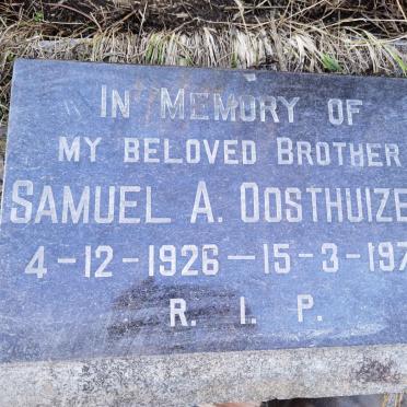 OOSTHUIZEN Samuel A. 1926-1974
