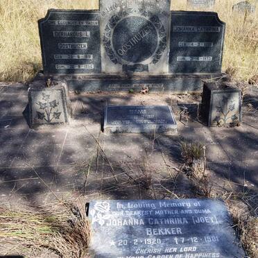 BEKKER Martin 1946-2011 :: BEKKER Johanna Cathrina 1920-1981