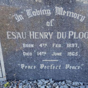 PLOOY Esau Henry, du 1897-1965