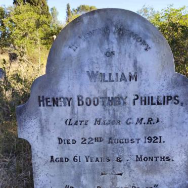 PHILLIPS William Henry Boothby -1921