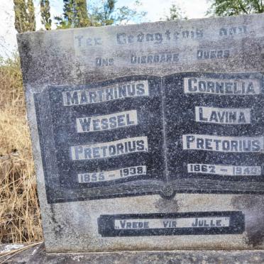 PRETORIUS Marthinus Wessel 1855-1938 &amp; Cornelia Lavina 1862-1943