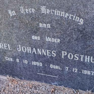 POSTHUMUS Carel Johannes 1890-1967