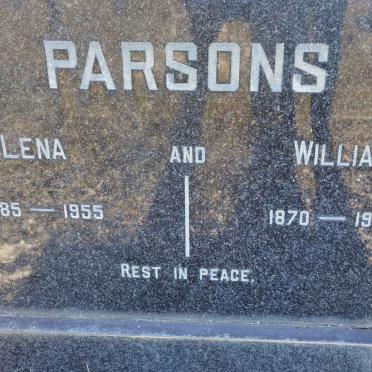 PARSONS William 1870-1954 &amp; Lena 1885-1955