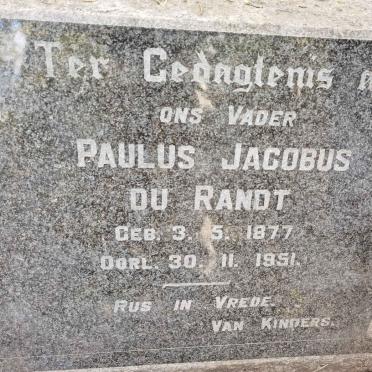 RANDT Paulus Jacobus, du 1877-1951