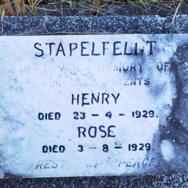 STAPELFELDT Henry -1929 &amp; Rose -1929