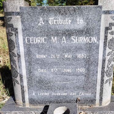 SURMON Cedric M.A. 1893-1960