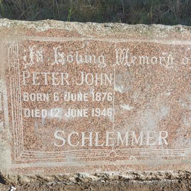 SCHLEMMER Peter John 1876-1946
