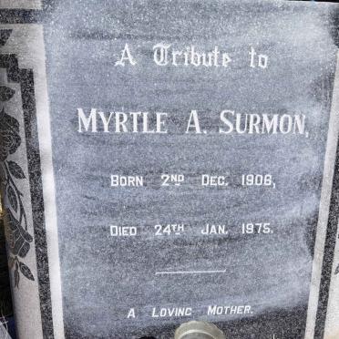 SURMON Myrtle A. 1906-1975