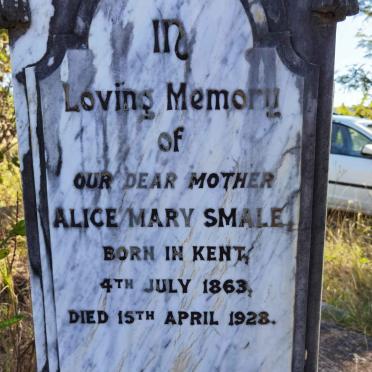 SMALE Alice Mary 1863-1928