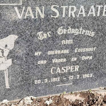 STRAATEN Casper, van 1912-1965