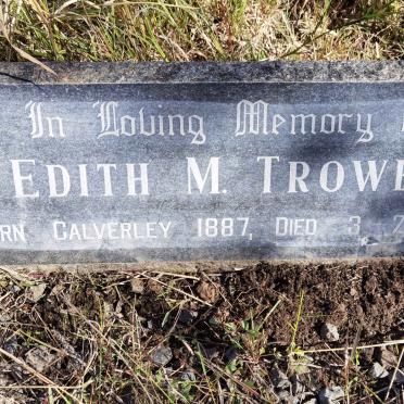 TROWER Edith M. 1887-1972