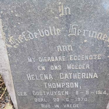 THOMPSON Helena Catherina nee OOSTHUYSEN 1914-1970