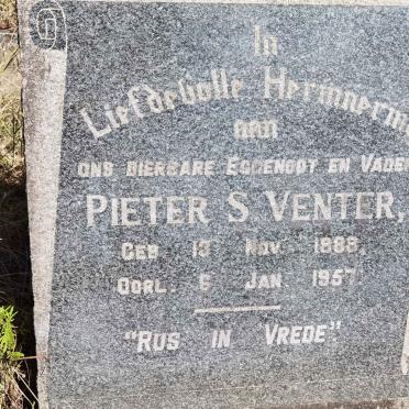 VENTER Pieter S. 1888-1957