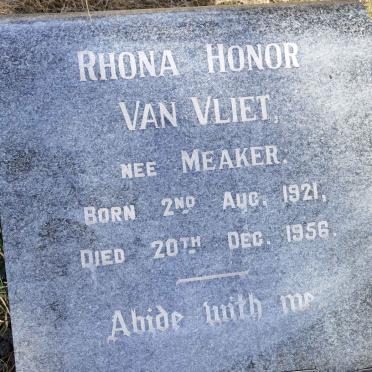 VLIET Rhona Honor, van nee MEAKER 1921-1956