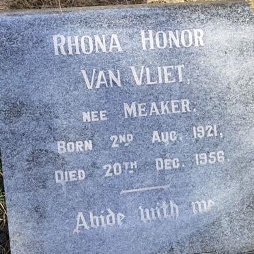 VLIET Rhona Honor, van nee MEAKER 1921-1956
