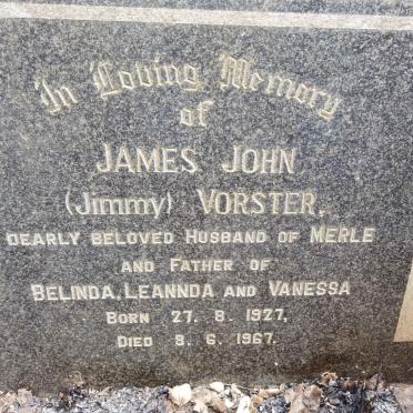 VORSTER James John 1927-1967