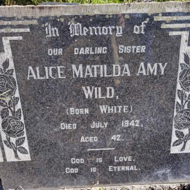 WILD Alice Matilda Amy nee WHITE -1942