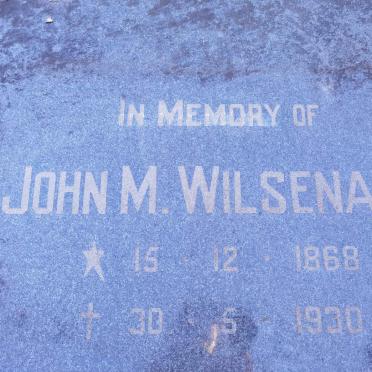 WILSENACH John M. 1868-1930