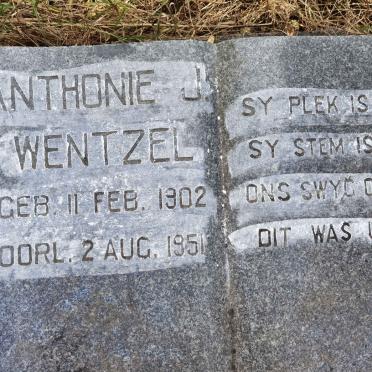 WENTZEL Antonie J. 1902-1951