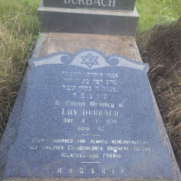 DURBACH Lily -1970