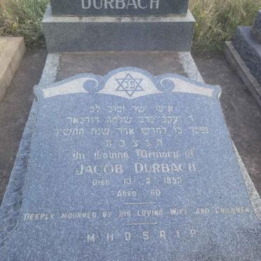DURBACH Jacob -1953