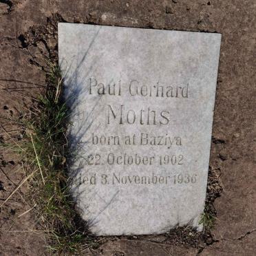 MOTHS Paul Gerhard 1902-1936