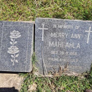 MAHLAHLA Merry Ann -1958